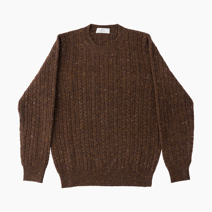 O-Pullover - Wool Cashmere - Pfeffer & Salz, Braun