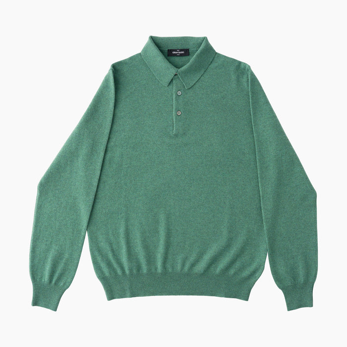 Polo-Pullover - Cashmere - Mint