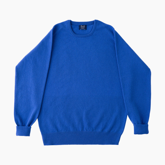 O-Pullover - Lambswool - Blau