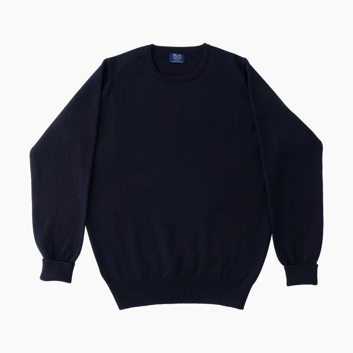 O-Pullover - Geelong Lambswool - Navy