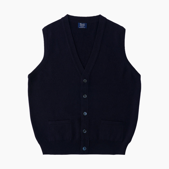 Gilet - Geelong Lambswool - Navy